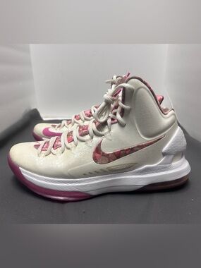 Nike KD 5 V Premium Aunt Pearl White Pink Size 10 Sneakers Shoes 598601-100